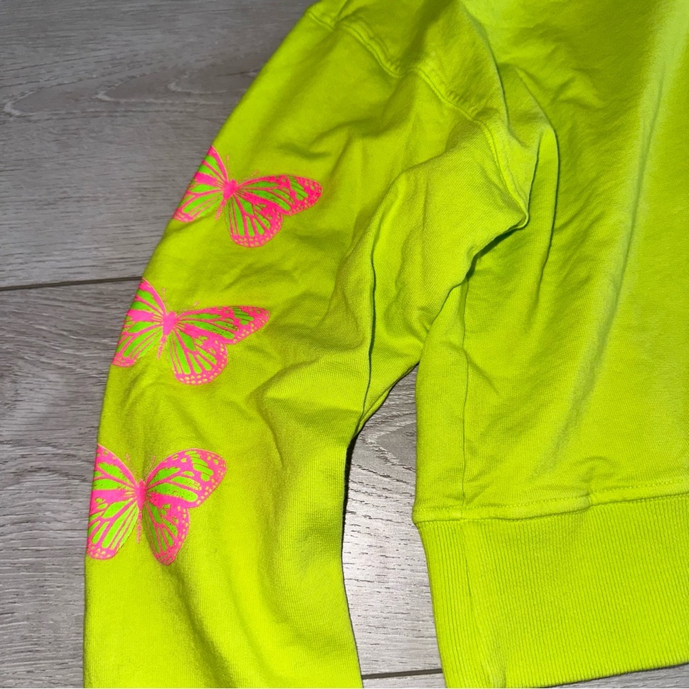 Frankies Bikinis Burl Grass Green Butterfly Crop … - image 7